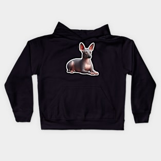 American Hairless Terrier Kids Hoodie